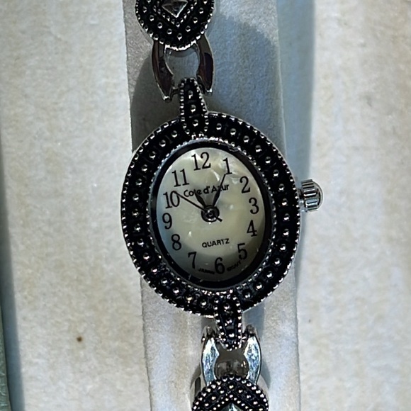 Vintage Cote d’ Azure Silver Plated Dragonfly Necklace, Bracelet, Watch Set - Picture 6 of 16